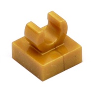COOLPON|This Is LEGO Lego's Parts Pearl Gold Deformation Plate 1x1 Open O Clip 15712 44842