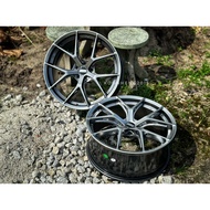 New Car Sport Rim BBS Wheels 20x8.5J 20x9.5J 5x112 5x114 Hyper Black - READY STOCK