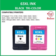 Compatible HP 63XL Black 63XL 63XXL 63 XXL Color Ink Cartridge 63 XL Tri-Color