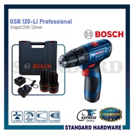 BOSCH ( GEN 2 ) 12V Professional Cordless Impact Drill Kit / Driver with Battery &amp; Charger - GSB 120-LI / GSR 120-LI