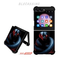 Hardcase Cover Casing Samsung Galaxy Z FLIP FOLD 6 5 4 3 5G Custom Snake BC529