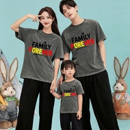 &COD RINASTUDIO Family Set Short-Sleeved T-Shirt Old Painted Style Collection Pattern Suitable For A