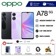 【Murah】Oppo A78 5G Smartphone | 8GB+8GB RAM 256GB External Storage | 50MP Camera | 33W Supercharge