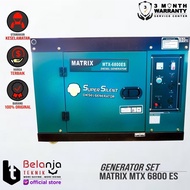 Genset Diesel Super Silent Matrix MTX 6800 ES - 5000 Watt - Generator