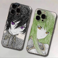 Luxury Comic Code Geass Clear Cover For Iphone 16E 6 6S 7 8 Plus SE 2 3 4 X XS 11 12 13 Pro 13 Mini 