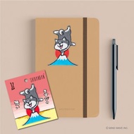 JzFun / SHIBANBAN微笑柴犬 大刺繡裝飾貼(富士山)