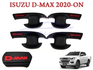 เบ้ารองมือเปิดประตู Dmax 2020-2023 4 ประตู เบ้ามือ จับ เปิด ถ้วย รอง มือ จับ ประตู สีดำด้าน ดำด้าน อีซูซุ ดีแม็ค ดีแม็ก ออลนิว Isuzu D max D-max 4 Doors 20-23 22