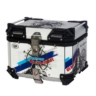 Aluminium Motorcycle Box 36L 45L 55L 65L Moto Top Case Motorcycle Rear Luggage Case Tail Box Univers