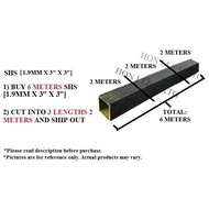 [1.9MM+/- (THICKNESS)] - [3" X 3"] [BUY 6M --> CUT TO 3PCS 2M] SQUARE HOLLOW COLD ROLLED / MILD STEE