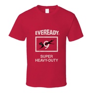 Eveready T-Shirt Black Cat 9 Nine Lives Retro Battery Power Logo