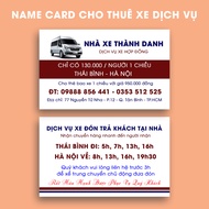In Danh Thiếp Card Visit | Name Card DÀNH CHO NHÀ XE | In Theo Yêu Cầu | MS: 111326