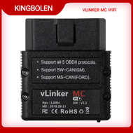 Vgate VLinker MC OBD2 ELM327อัตโนมัติ Wifi เครื่องวิเคราะห์ OBD 2 Bimmercode