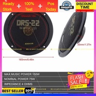 Speaker Sound System 150W Set Magnetic Steel Mid Music Type Kereta Car Van Front Rear RoadStar DRS W