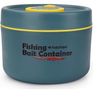 THKFISH Fishing Bait Container, Stainless Steel Insulated Live Bait Storage, Worm Bait Holder, Bait 