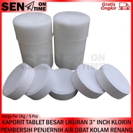 1 Kg Contents 5 Pcs Chlorine Largetablet Chlorine Water Purifier Swimming Pool Cleaner Chlorine Chan