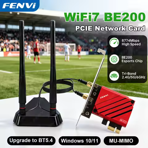 Fenvi WiFi 7 BE8800S PCIE WiFi Adapter BE200 Tri Band 2.4G/5G/6G Bluetooth 5.4 802.11BE Wireless Net