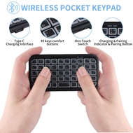 Wireless Bluetooth Keyboard 7 Color Backlit Micro USB Port Charging Wireless Mini Energy-saving Keyp
