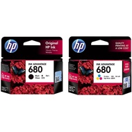 HP 680 Original Ink Cartridge- Black/ Tri-color (F6V27AA/ F6V26AA)