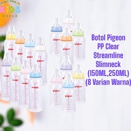 Pigeon PP Clear Streamline Bottle 150ml 250ml Pigeon Baby Milk Bottle Ready in 8 Colors