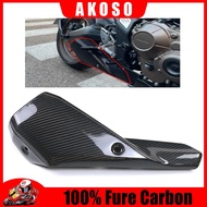 Motorcycle Accessories Motorcycle Heat Shield Protectors For Honda CBR650R CB650R 2019 2020 2021 2022 2023 Full Carbon Fiber Exhaust Pipe Cover Motorcycle Modification Parts