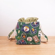 【暑假出遊】日式 日本招牌 綠側背包/水桶包/束口包