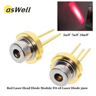 ASWELL DIY High Power Burning Infrared, Lab 650nm 5mW 7mW 10mW Red Laser Head Diode Module, Tripod 3