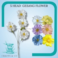 1 PCS (5 HEAD) GESANG FLOWER / Artificial Flower of Gesang / Flower For Wedding Decoration / Hand Fl