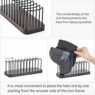 Wooden baseball cap storage rack, cap divider storage rack, simple organizer for the closet RTPZ