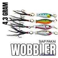 Best Micro Jig Wobbler 4.3 Gram, 6 Cm Fishing Bait (P39)