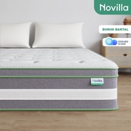 Novilla kasur spons busa spring bed tebal 25/30cm empuk lantai matras anti lembab kasur berkualitas