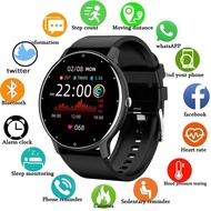 Round Smart Watch ZL02 Sleep Heart Rate Monitor Waterproof Women Men Sport Fitness Smartwatch