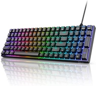 RK ROYAL KLUDGE RK100 2.4G Wireless/Bluetooth/Wired RGB Mechanical Keyboard 100 Keys 3 Modes Connectable Hot Swappable Red Switch Gaming Keyboard for Win/Mac RK100 Thai/Eng