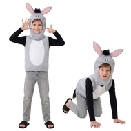 Children Donkey cosplay Costume Funny Kindergarten Animal Performance Costume Stage Costume Hallowee