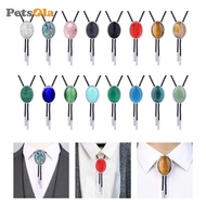 [PETSOLA] Stylish Cowgirl Bolo Tie Western Necktie Jewelry Shirt Neck Ties Oval Apparel Accessory fo