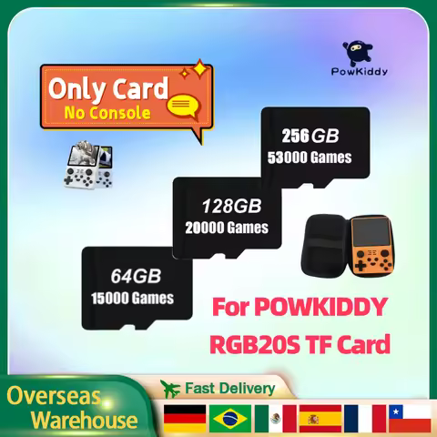 For PowKiddy RGB20S TF Card Memory Card Handheld Game Console Expansion Card 256G 128G 64G 58000 Gam