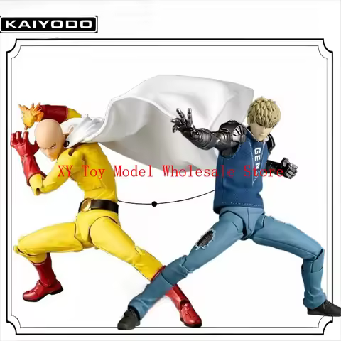 Original Kaiyodo Revoltech Amazing Yamaguchi One Punch Man Genos In Stock Anime Action Collection Fi