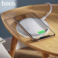 HOCO 15W Fast Wireless Charger แบบไร้สาย Qi Wireless Charging Pad สำหรับ iPhone 12 Pro Max 11 Pro X 