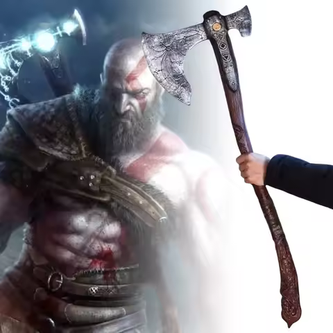 92cm Kratos Axe Katana Chaos Athena Leviathan Blade Sword Anime God of War Cosplay Prop Real Size Ja