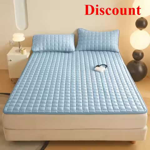 New class A skin-friendly padded cotton curve grid waterproof mattress mattress mattress protective 