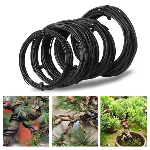 1/1.5/2/2.5/3mm Black Bonsai Wire Anodized Aluminum Bonsai Training Wire Garden DIY Tool For Plant S
