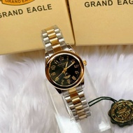 นาฬิกาแบรนด์ Grand Eagle แบรนด์แท้ กันน้ำ ระบบอนาล๊อค นาฬิกาควอทซ์ นาฬิกาผู้หญิง