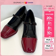 [MUA 2 GIẢM 20K] Giày búp bê nữ phối mũi khác màu thời trang GUMAC GF11008