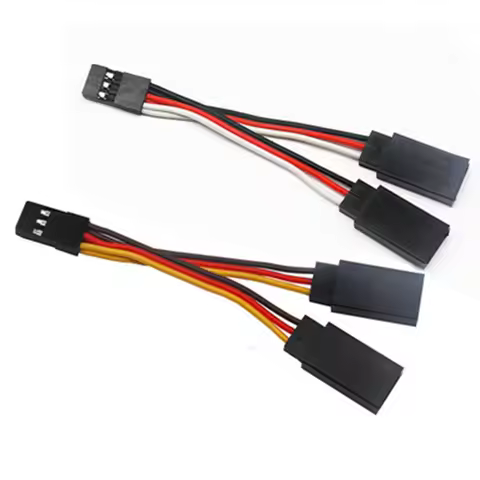 100mm 1 Male to 2 Female Connector RC Servo Y Extension Cord Cable Lead Wire For RC Servo JR Futaba 