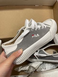 Fila 全新帆布鞋 餅乾鞋 平底鞋 23 灰色 賠本出售