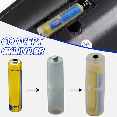 4/8pcs Battery Adapter Converter,AAA to AA Size Cell Batteries Holder,Plastic Case Adapter Switcher 