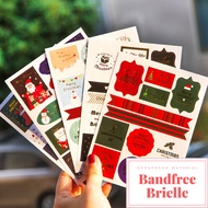 Christmas Hot Stamping Sticker Santa Garland Sealing Sticker Diary Baking Sticker Gift Sticker Decor