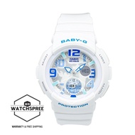 Casio Baby-G Dual Dial World Time Series Women's White Resin Strap Watch BGA190-7B BGA-190-7B