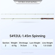 Kingdom STREAM KING Joran Pancing 139m 145m 153m 165m 182m 3/2 Bagian 619g UL/L Power MF Action Cast