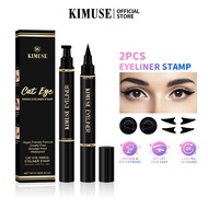 KIMUSE 2PCS/Set 3 Colour Double Head Waterproof Eyeliner Pen Cat Eye Winged Eye Eyeliner Cosmetic Se