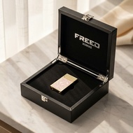 【FREED】彩虹貝殼時尚煤油打火機 - 粉紅彩貝(金色) 客製刻字